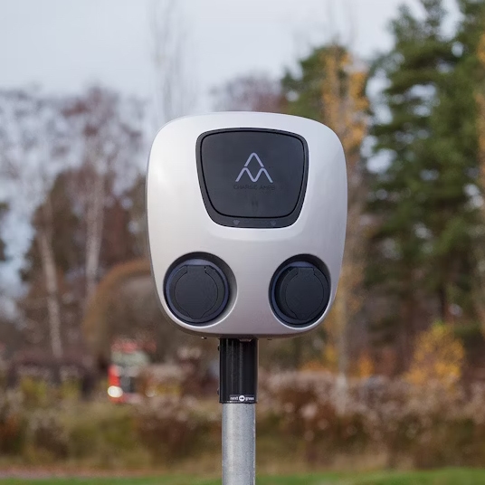 Charge Amps Aura Stolpfäste