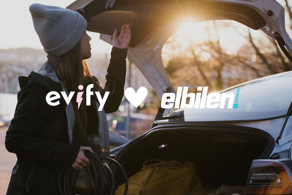 Elbilen i samarbete med Evify