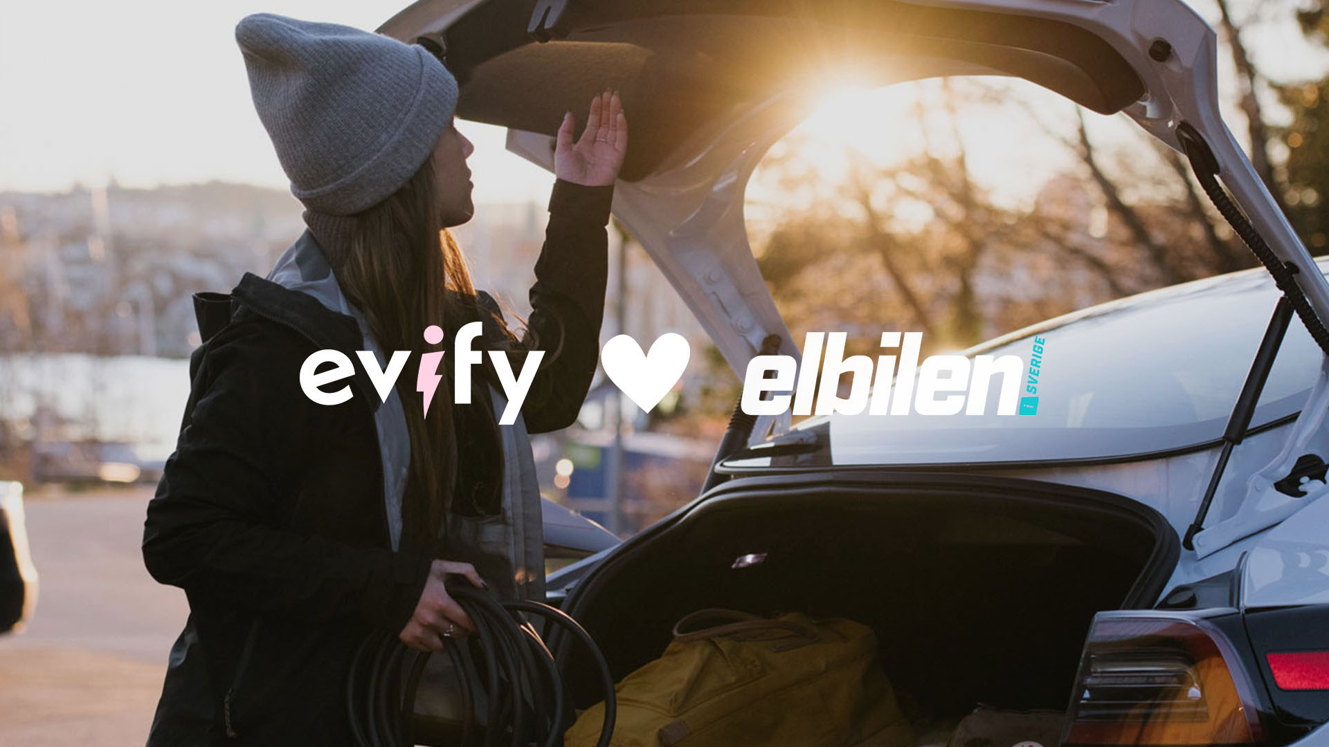 Elbilen i samarbete med Evify