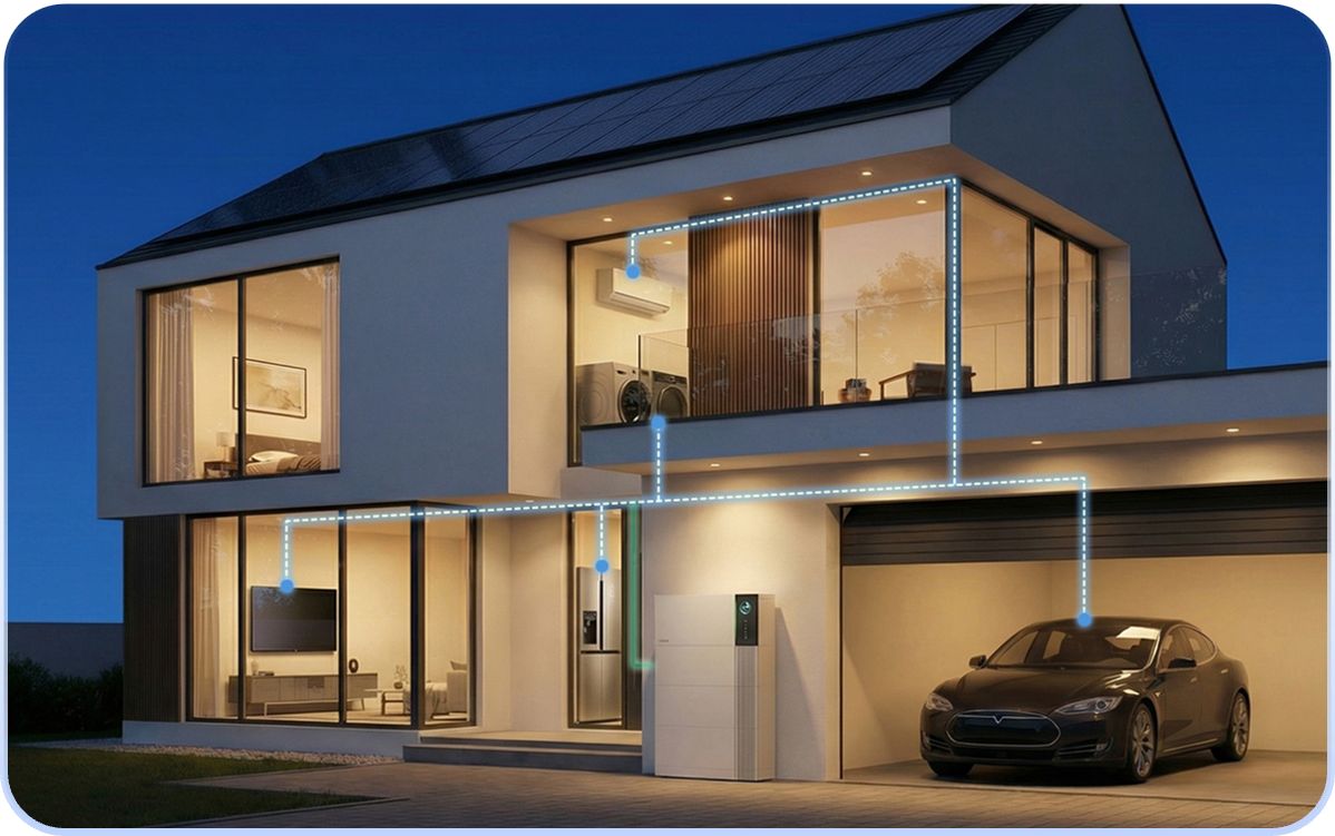 SAJ HS5 Solcellsbatteri reservkraft för hela huset